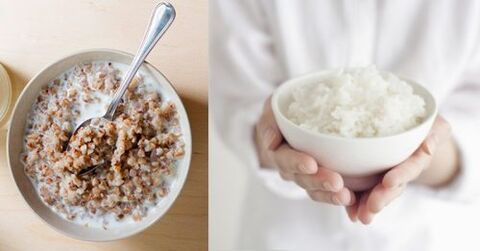 buckwheat porridge and rice to get off the ketogenic diet