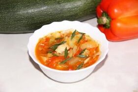 vegetable stew for ketogenic diet
