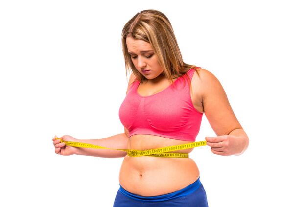 Fast diets did not rid the girl of body fat. 